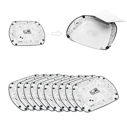 Foldable Bowl 10 Pack Collapsible Camping Bowls for Backpacking Travel