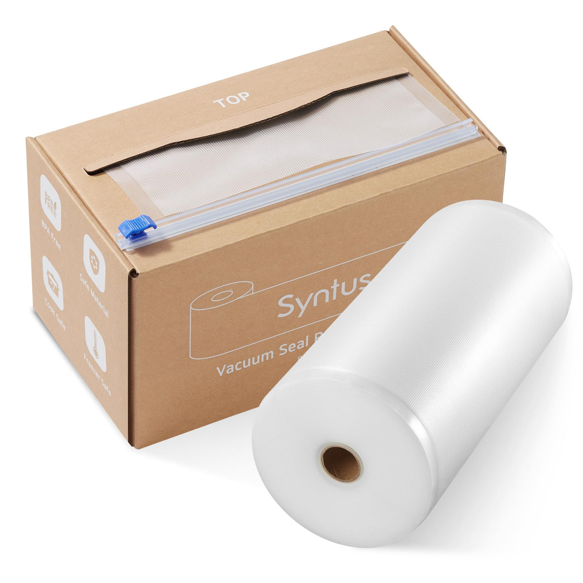 Syntus 11" x 150' Vacuum Sealer Bags for Food Seal Rolls with Cutter