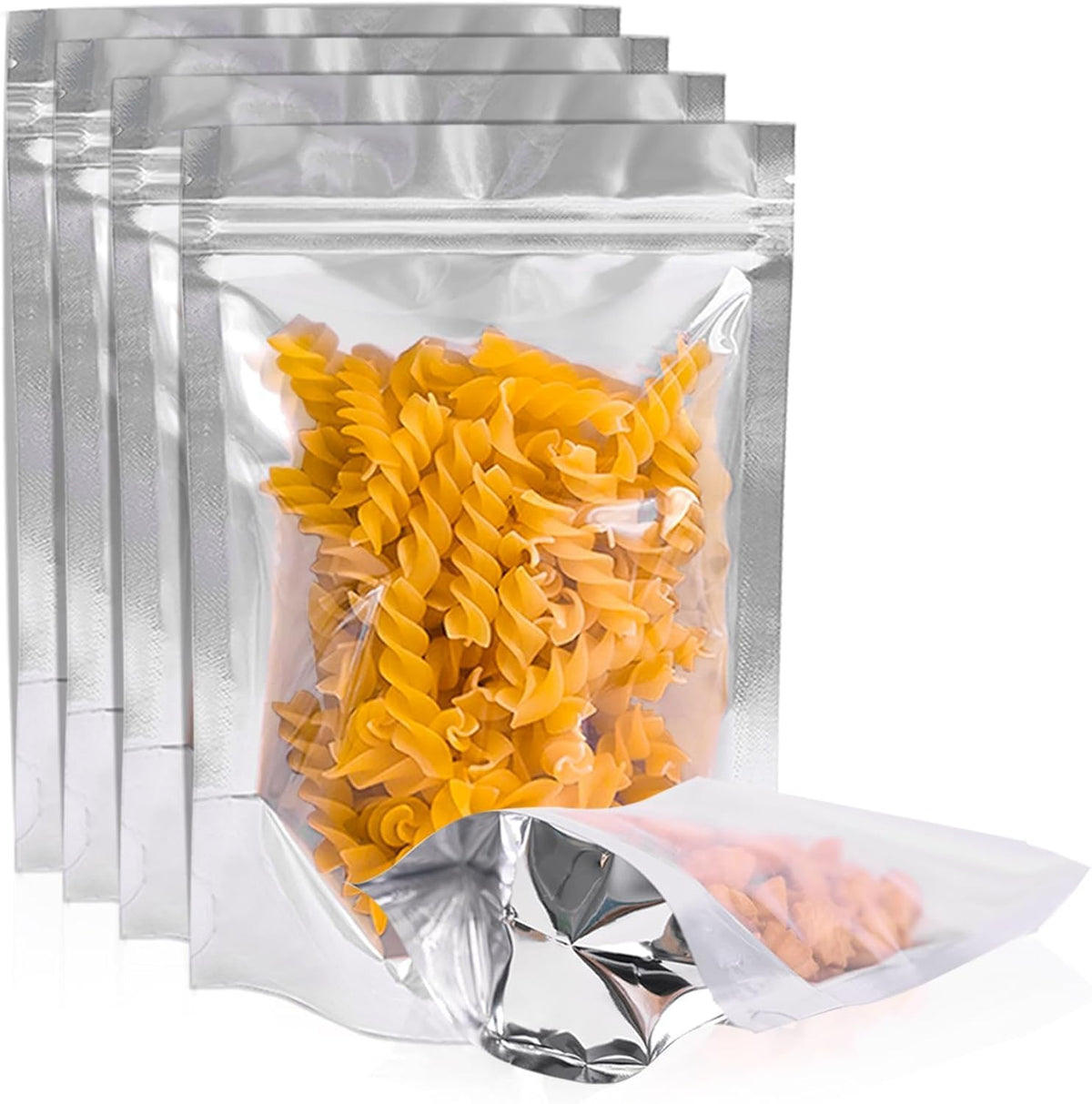 30PCS 2Gallon 17"X13" Mylar Bags for Food Storage with Oxygen Absorbers&Lables,10 Mil Thick Resealable Stand-Up Zipper&Heat Sealable Bags for Long Term Food Storage,Dried Food
