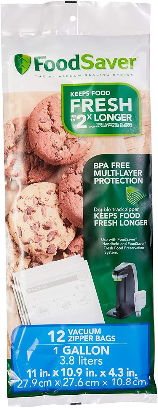 FoodSaver 1-Gallon Vacuum Zipper Bags