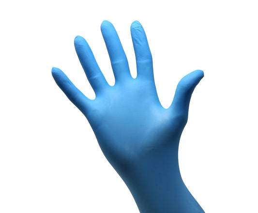 Safeguard Nitrile Disposable Gloves, Powder Free, Food Grade Gloves, (SYNCHKG082507), Box, Large (100 Count)