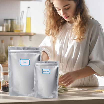 60pcs 1 Quart Mylar Bags for Food Storage Extra Thick 10 Mil
