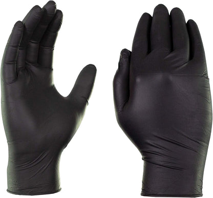 X3 Nitrile Disposable Gloves Latex Free 3 mil Black for Cooking Food Prep
