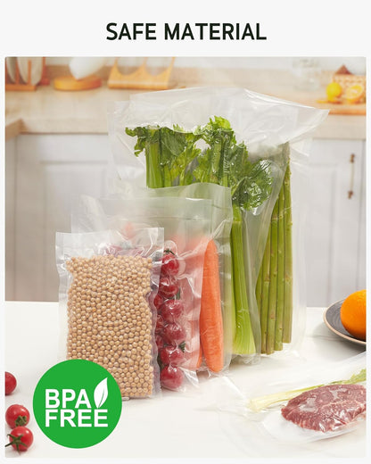 Syntus 100 Pcs Vacuum Sealer Bags for Food, 8x12+11x16, BPA Free