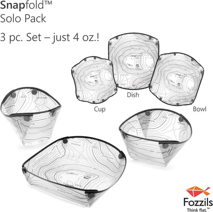 Fozzils Snapfold™ Solo Pack (Cup, Bowl, Dish)