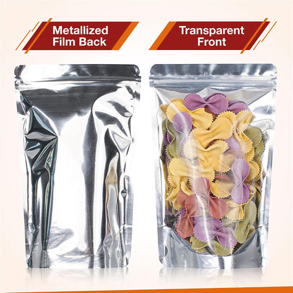 5x8 Mylar Bags for Food Storage - Pack Of 100-7.5mil Thickness