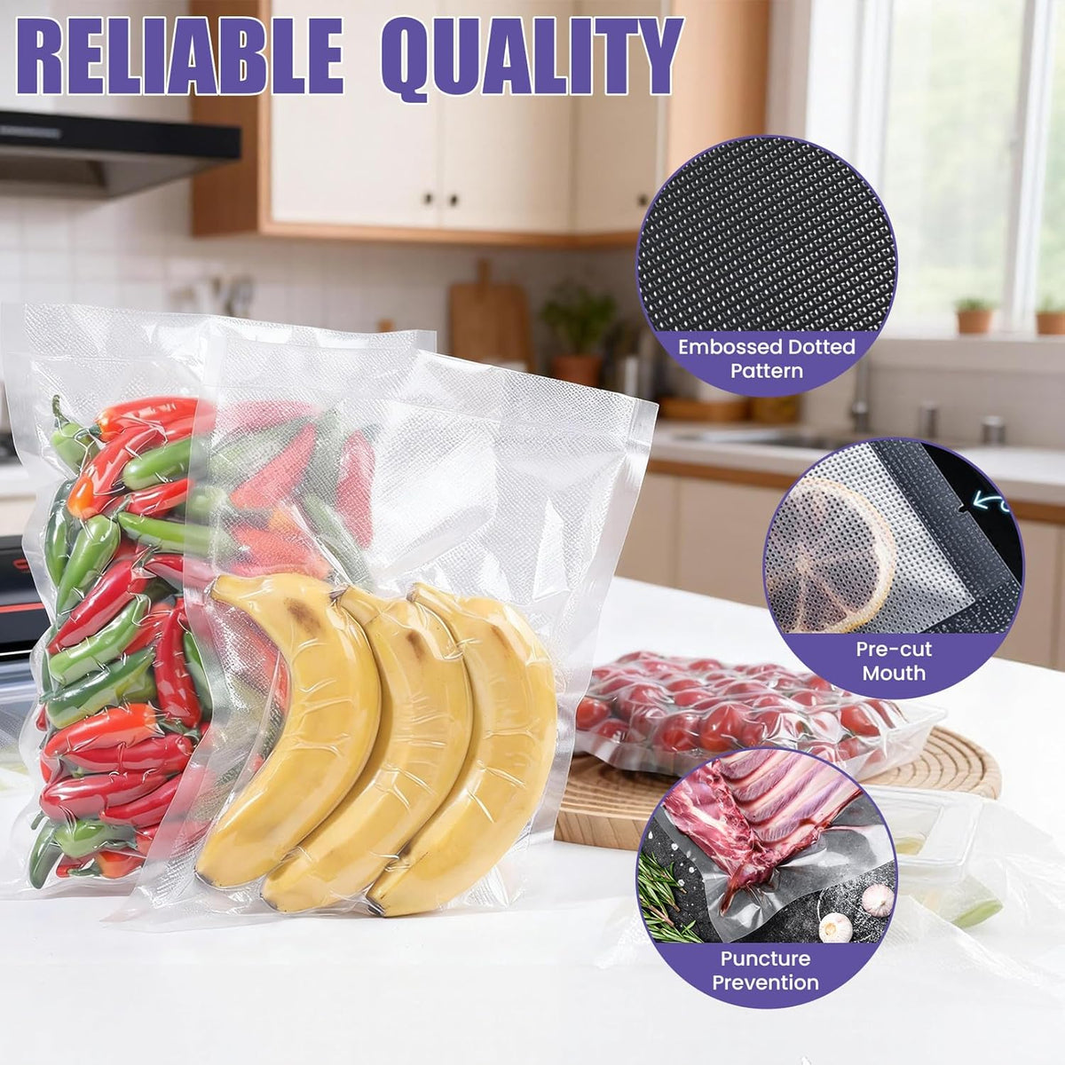 CAREGY Vacuum Sealer Bags 200 Quart