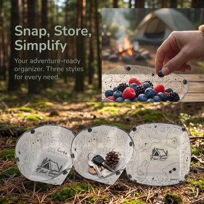 Foldable Bowl 10 Pack Collapsible Camping Bowls for Backpacking Travel