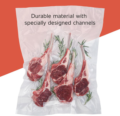 FoodSaver Custom Fit Airtight Food Storage and Sous Vide Vacuum Sealer Bags, 8 x 20' (Pack of 3), Perfect for Meal Prep and Sous Vide Cooking