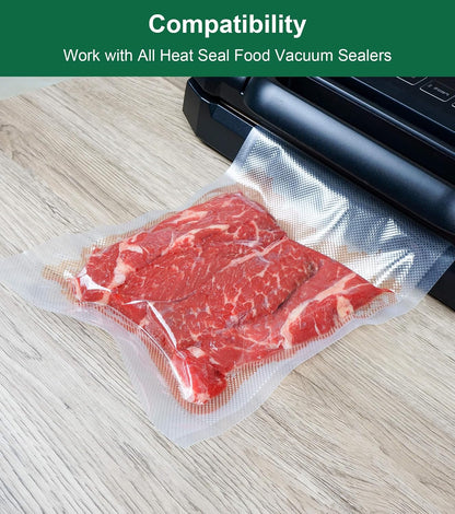 Vacuum Sealer Bags for Food, 8 Inch 50 Feet Custom Size 2-pack