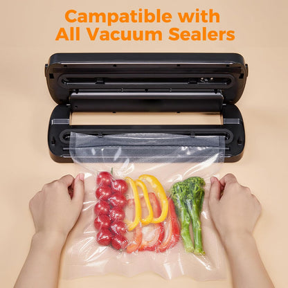 Wevac Vacuum Sealer Bags for Food 8x50 2 Rolls, Fit Food Saver Machines