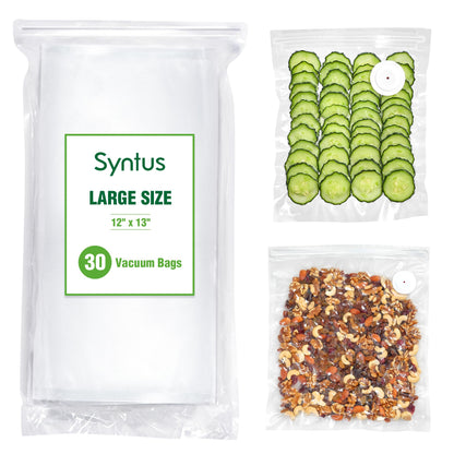 Syntus 40 Pcs Reusable Vacuum Sealer Bags for Food, S+M+L+XL