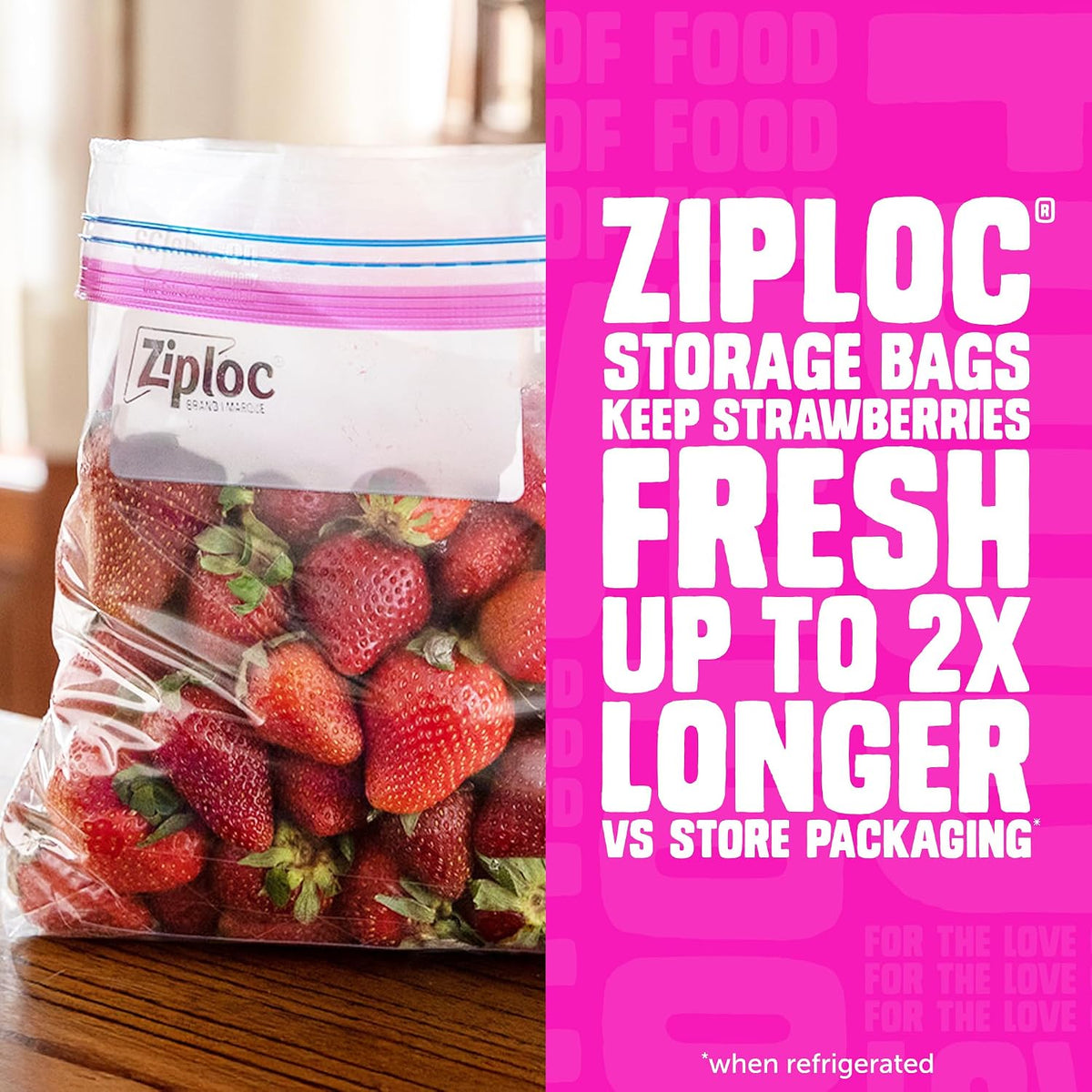 Ziploc Gallon Food Storage Bags, Stand-Up Bottom, 81 Count