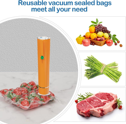 40PCS Vacuum Sealer Bags for Food with Air Valve, Reusable Sous Vide Bags (20 large+20 small)