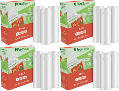 FoodSaver Custom Fit Vacuum Sealer Rolls, Airtight Food Storage and Sous Vide Rolls, BPA-Free, 11 x 16' (Pack of 3)