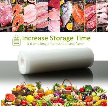 POTANE 6 Pack 11"x20'(3Rolls) and 8"x20' (3Rolls)Thickened Vacuum Sealer Bags , Smell-Proof, Puncture Prevention, Heavy duty for POTANE, Food Saver, Great for Vacuum storage,Meal Prep or Sous Vide