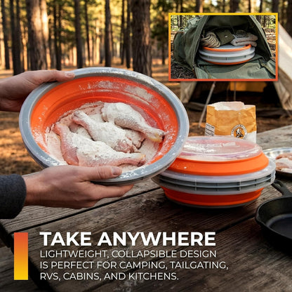CanCooker Collapsible Batter Bowl XL | Orange