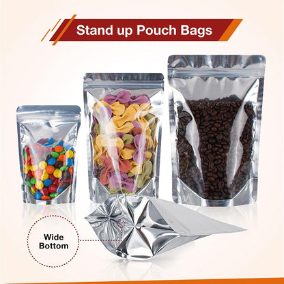 5x8 Mylar Bags for Food Storage - Pack Of 100-7.5mil Thickness