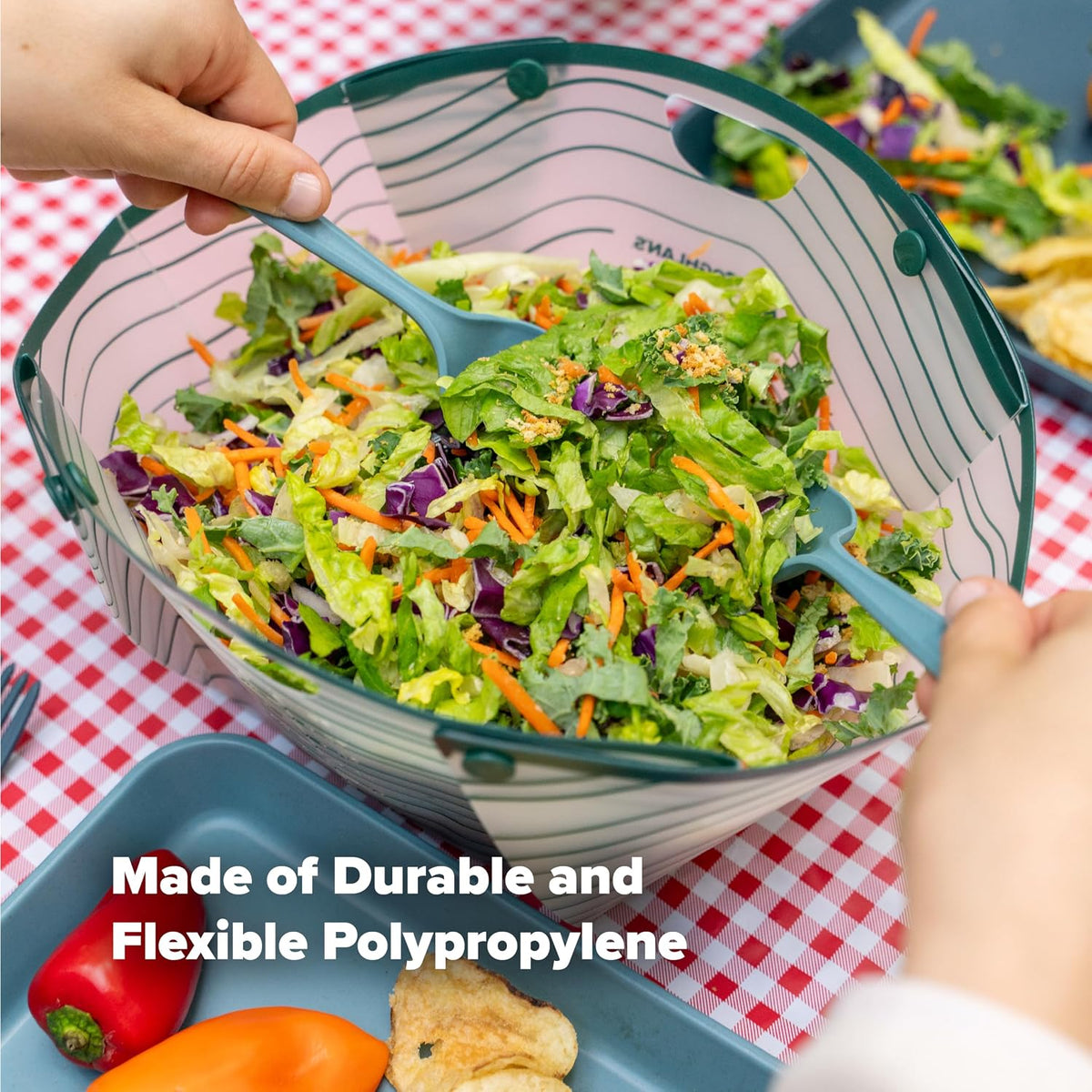 Coghlan's Snapfold XL Collapsible Bowl – BPA-Free, Heat-Resistant Camping Food Prep Bowl with Measurement Scale – Lightweight & Leakproof for Backpacking, Hiking, Outdoor Cooking
